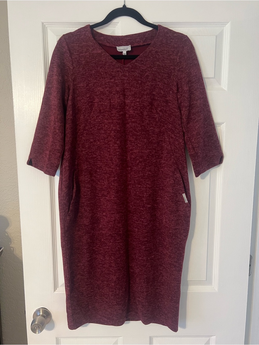 Magmara Burgundy Midi Dress Size M US/EU Size 40